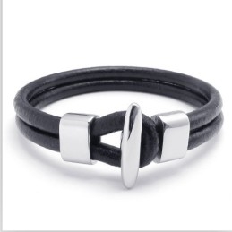 Behændigt Design, Delikate Farver, Stabilt Titanium Læderarmbånd Af Høj Kvalitet