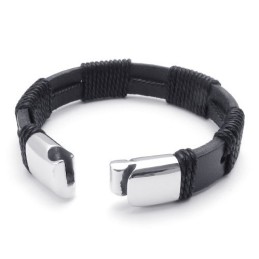 Behændigt Design, Delikate Farver, Pålidelig Kvalitet, Titanium Læderarmbånd