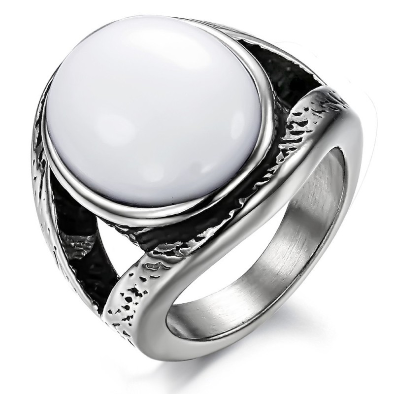Sælger Godt Over Hele Verden Overdreven Onyx Titanium Ring