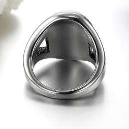 Sælger Godt Over Hele Verden Overdreven Onyx Titanium Ring