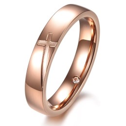 At Nyde Et Højt Omdømme I Ind- Og Udland Cross Titanium Ring Til Elskere