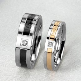 Kongen Af Kvantitet Titaniumring Til Elskere Med Diamant