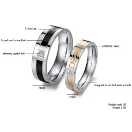 Kongen Af Kvantitet Titaniumring Til Elskere Med Diamant
