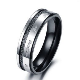 At Nyde Et Højt Omdømme I Ind- Og Udland Gitter Titanium Ring Til Elskere