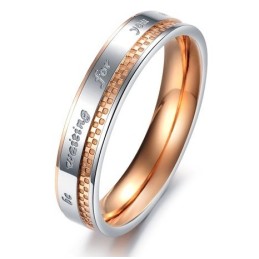 At Nyde Et Højt Omdømme I Ind- Og Udland Gitter Titanium Ring Til Elskere