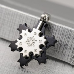 Mode Gave Snefnug Herre Titanium Halskæde Vedhæng