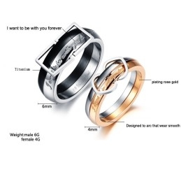 Sælger Godt Over Hele Verden Titaniumring Til Elskere