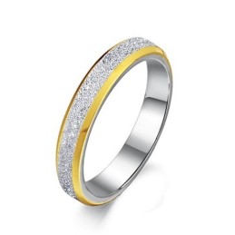 Fremragende Kvalitet Scrub Titanium Ring Til Elskere