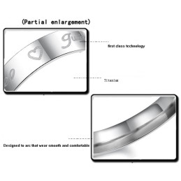 Pålidelig Ydeevne Sweetheart Titanium Ring Til Elskere