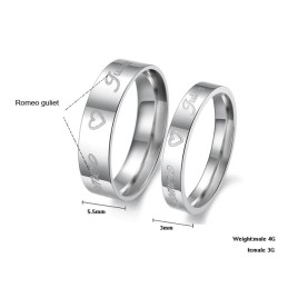 Pålidelig Ydeevne Sweetheart Titanium Ring Til Elskere