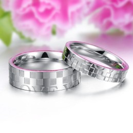 Sælger Godt Over Hele Verden Puzzle Titanium Ring Til Elskere