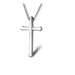 Sælger Godt Over Hele Verden Cross Titanium Halskæde