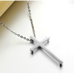 Sælger Godt Over Hele Verden Cross Titanium Halskæde
