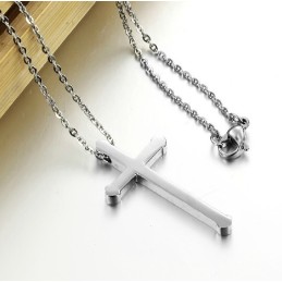 Sælger Godt Over Hele Verden Cross Titanium Halskæde