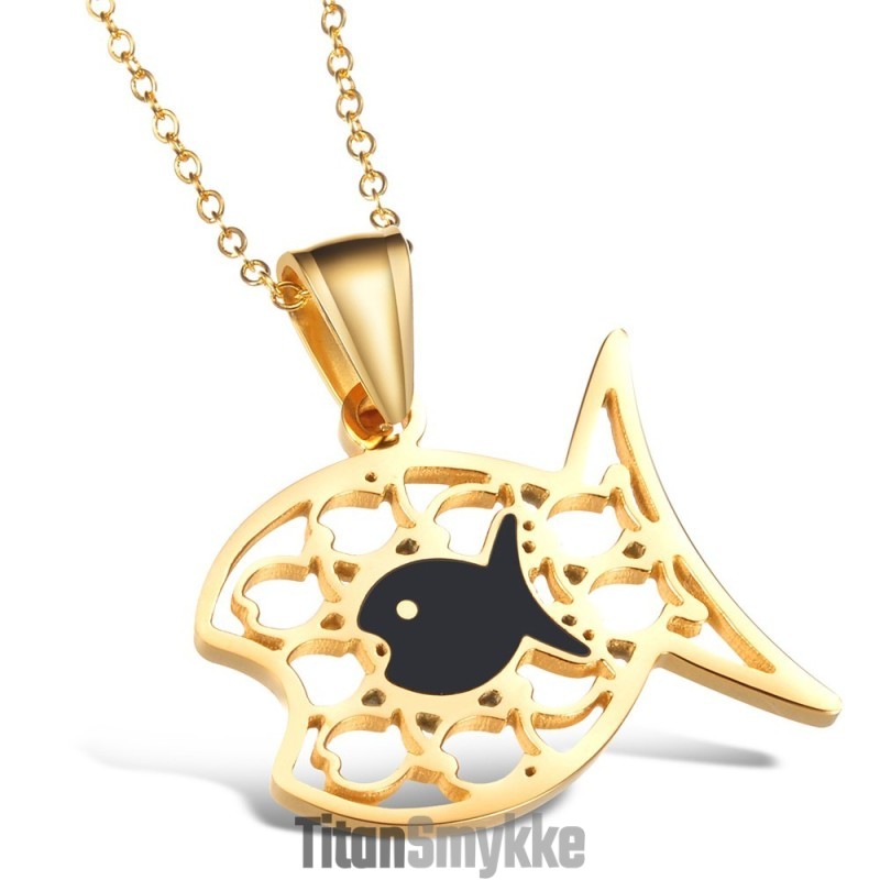 Kvalitets- Og Kvantitetssikret Fiskeformet Titanhalskæde