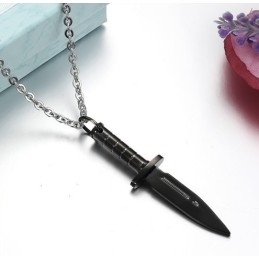 Nem At Bruge Dagger Titanium Halskæde