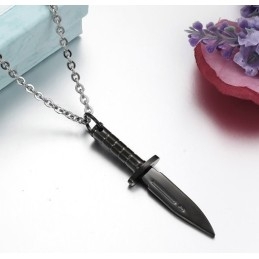 Nem At Bruge Dagger Titanium Halskæde