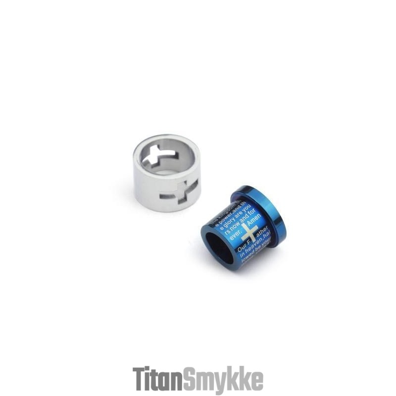 Man Blue Cross Bible Roller Halskæde Og Vedhæng I Ren Titanium Med Blå Kors (Ny) Man Blue Cross Bible Roller Halskæde Og Vedhæng I Ren Titanium Med Blå Kors (Ny)