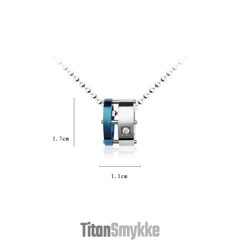 Man Blue Roller Pure Titanium Halskædevedhæng (Ny) Man Blue Roller Pure Titanium Halskædevedhæng (Ny)