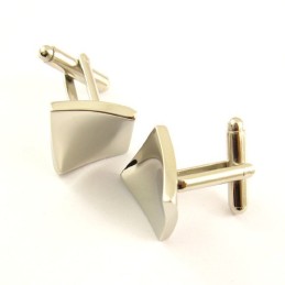 Titanium Konkave Firkantede Manchetknapper