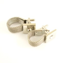 Specielt Designede Titanium Manchetknapper Med Diamanter