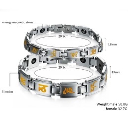 Fremragende Kvalitets Sundheds Titanium Armbånd Til Elskere