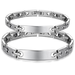 Stabil Kvalitet Anti-Træthed Titanium Armbånd Til Elskere