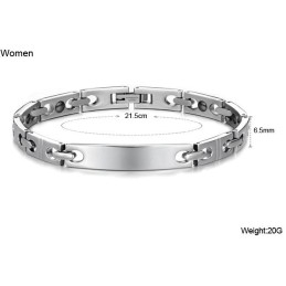 Stabil Kvalitet Anti-Træthed Titanium Armbånd Til Elskere
