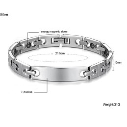 Stabil Kvalitet Anti-Træthed Titanium Armbånd Til Elskere