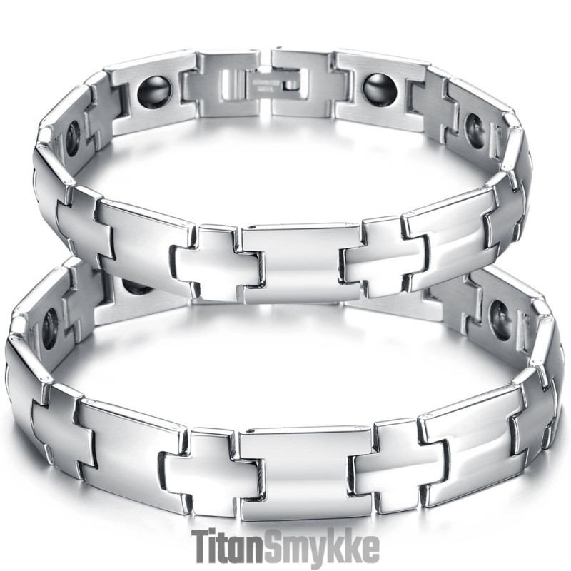 Nem At Bruge Sundheds Titanium Armbånd Til Elskere