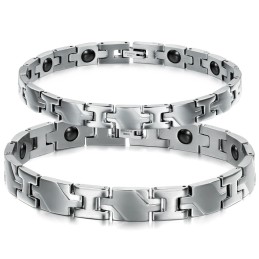 Fremragende Kvalitet Sundhed Titanium Lodestone Armbånd Til Elskere