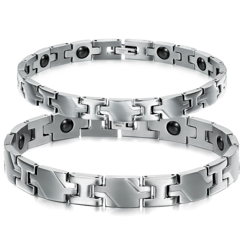 Fremragende Kvalitet Sundhed Titanium Lodestone Armbånd Til Elskere