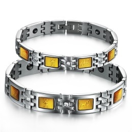 Pålidelig Kvalitets Sundhed Titanium Lodestone Armbånd Til Elskere
