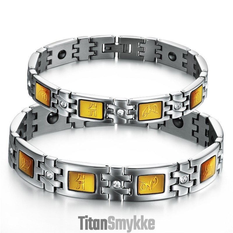 Pålidelig Kvalitets Sundhed Titanium Lodestone Armbånd Til Elskere