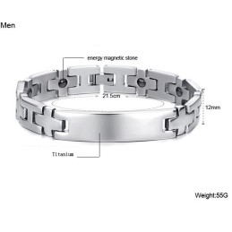 Kongen Af Kvantitet Anti-Træthed Titanium Armbånd Til Elskere