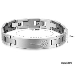 At Nyde Et Højt Omdømme I Ind- Og Udland Titanium Armbånd Til Elskere Med Diamanter