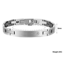 At Nyde Et Højt Omdømme I Ind- Og Udland Titanium Armbånd Til Elskere Med Diamanter