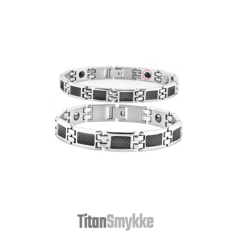 Dronningen Af Kvalitetssundhed Titanium Lodestone Armbånd Til Elskere Med Diamanter