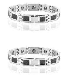 Dronningen Af Kvalitetssundhed Titanium Lodestone Armbånd Til Elskere Med Diamanter