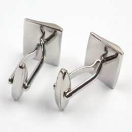 Moderigtige Titanium Konveksitets Aflange Manchetknapper