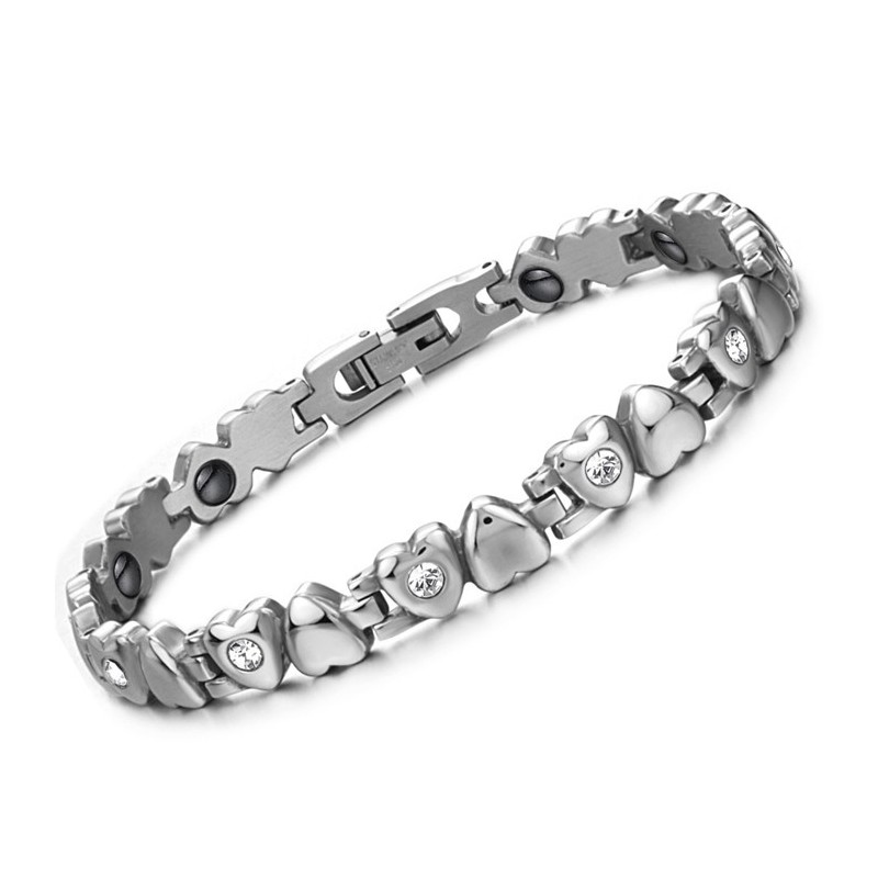 Titanium Armbånd Af Høj Kvalitet Til Kvinder Med Rhinsten Titanium Armbånd Af Høj Kvalitet Til Kvinder Med Rhinsten
