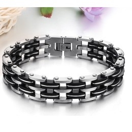Kvalitets- Og Kvantitetssikret Titanium Silikone Armbånd Til Mænd