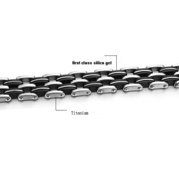 Kvalitets- Og Kvantitetssikret Titanium Silikone Armbånd Til Mænd