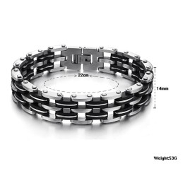 Kvalitets- Og Kvantitetssikret Titanium Silikone Armbånd Til Mænd