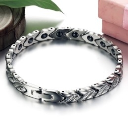 Verdensomspændende Berømt Sundheds-Titanium-Lodestone-Armbånd