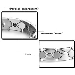 Pålidelig Ydeevne Anti-Træthed Titanium Lodestone Armbånd Til Mænd