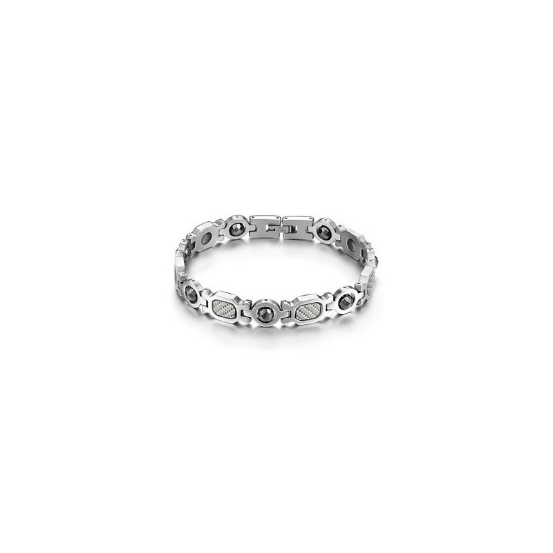 Dronningen Af Kvalitetssundhed Titanium Lodestone Armbånd