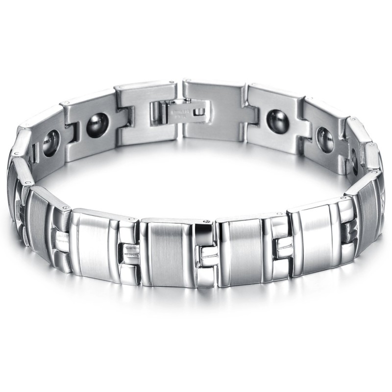 Stabil Kvalitets Anti-Træthed Titanium Lodestone Armbånd Til Mænd Stabil Kvalitets Anti-Træthed Titanium Lodestone Armbånd Til Mænd