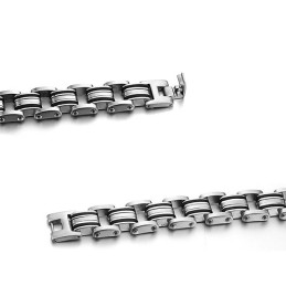 Stabil Kvalitet Klassisk Titanium Silikone Armbånd Til Mænd