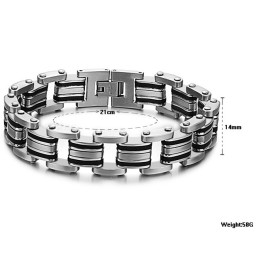 Stabil Kvalitet Klassisk Titanium Silikone Armbånd Til Mænd